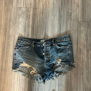 Free people denim shorts